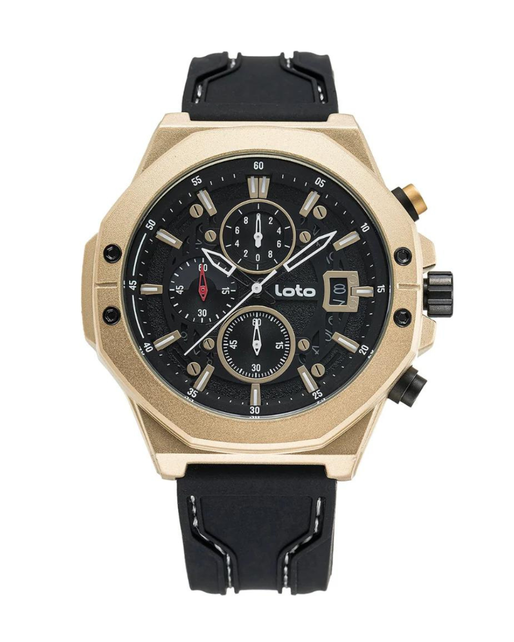Reloj Loto Hombre Negro Dorado LT-2425-NEDO