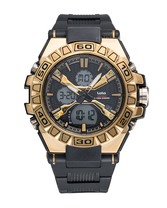 Reloj Loto Hombre Negro Dorado LT-2508-NEDO