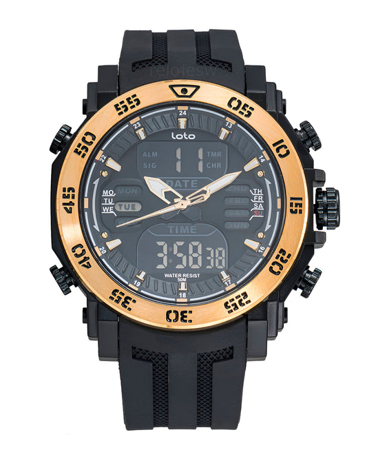 Reloj Loto Hombre Negro LT-2521-NEDO