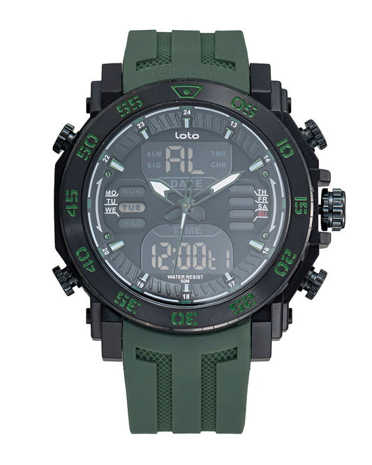 Reloj Loto Hombre Verde LT-2521-VENE