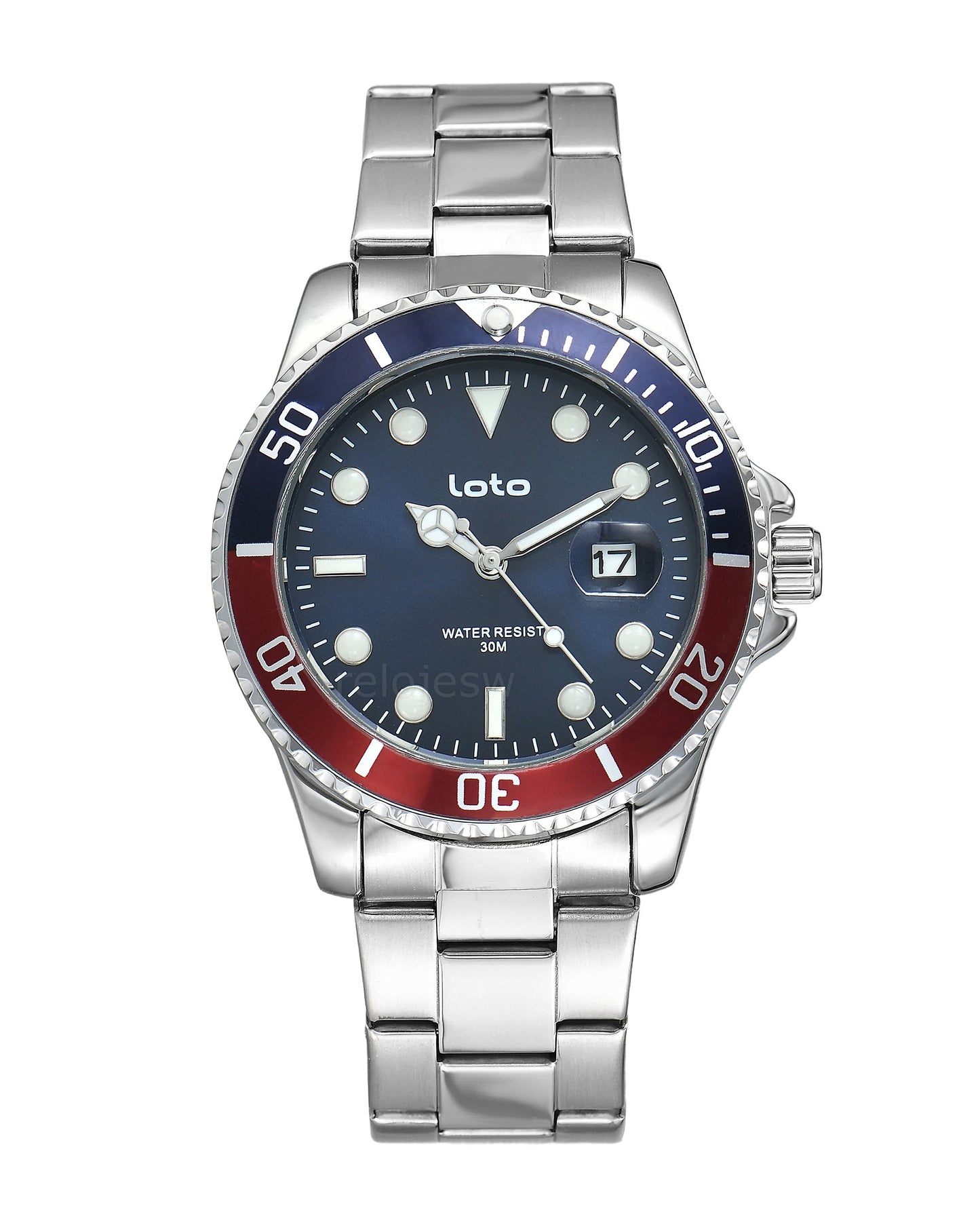 Reloj Loto Hombre Plateado LT-2526-PLAZRO