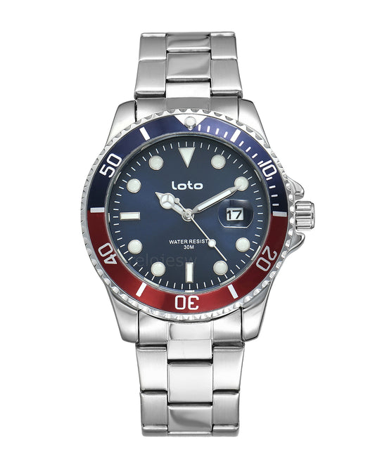 Reloj Loto Hombre Plateado LT-2526-PLAZRO
