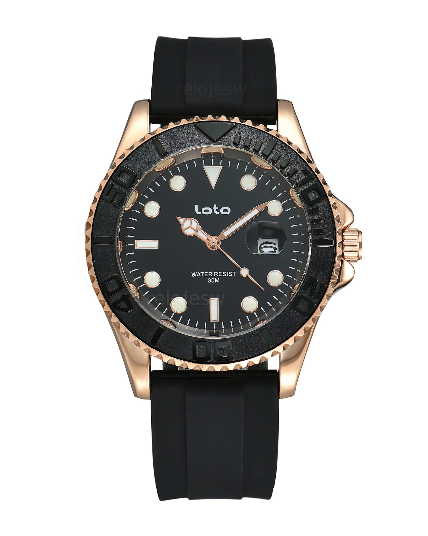 Reloj Loto Hombre Negro LT-2528-NEOR