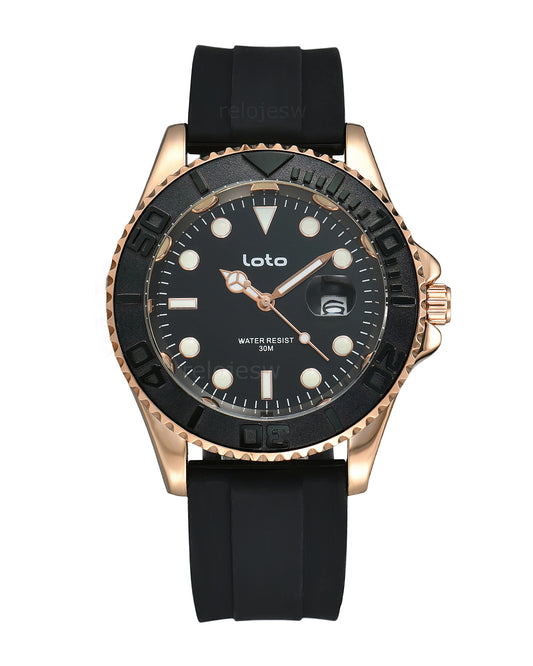 Reloj Loto Hombre Negro LT-2528-NEOR