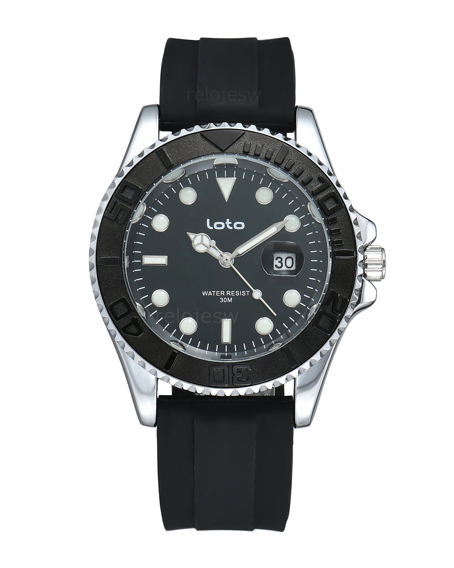 Reloj Loto Hombre Negro LT-2528-NEPLNE