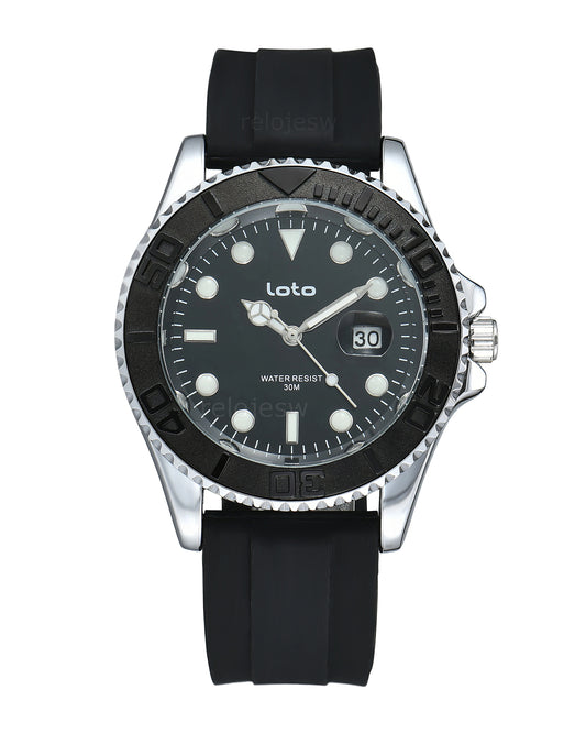 Reloj Loto Hombre Negro LT-2528-NEPLNE