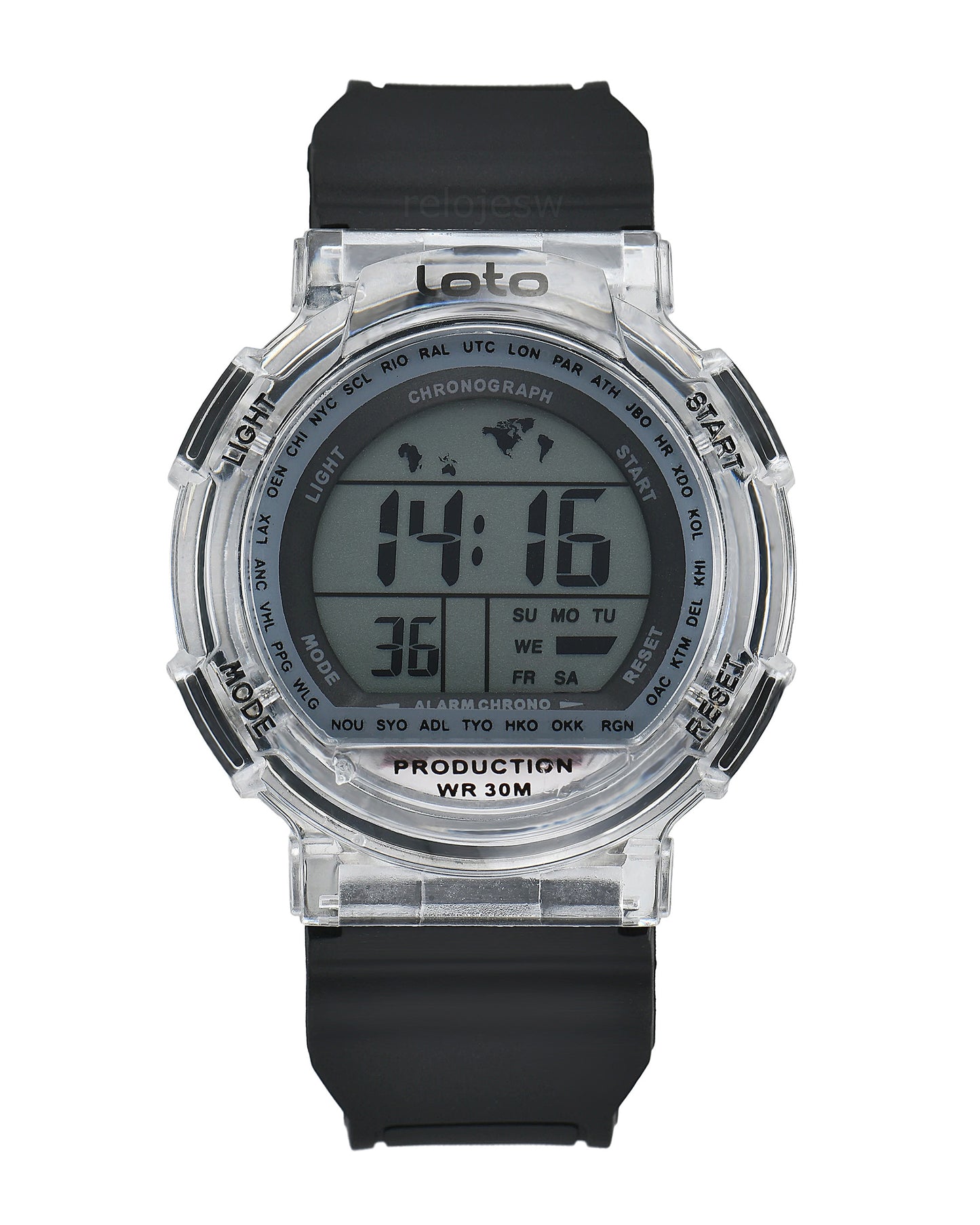 Reloj Loto Mujer Negro LT-2534A-NE