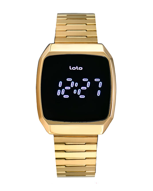 Reloj Loto Unisex Dorado LT-2540-DO