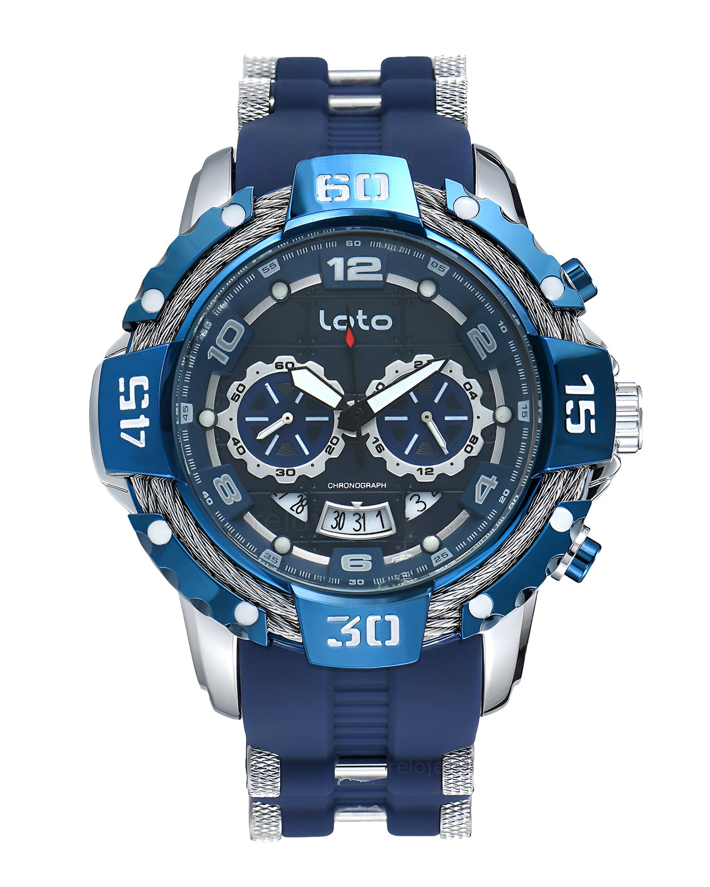 Reloj Loto Hombre Original Azul LT-2544-AZPL