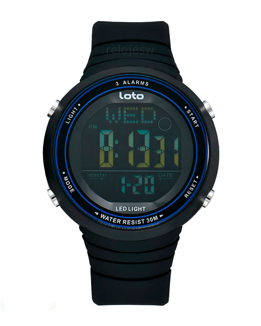Reloj Loto Hombre Negro LT-2545-NEAZ