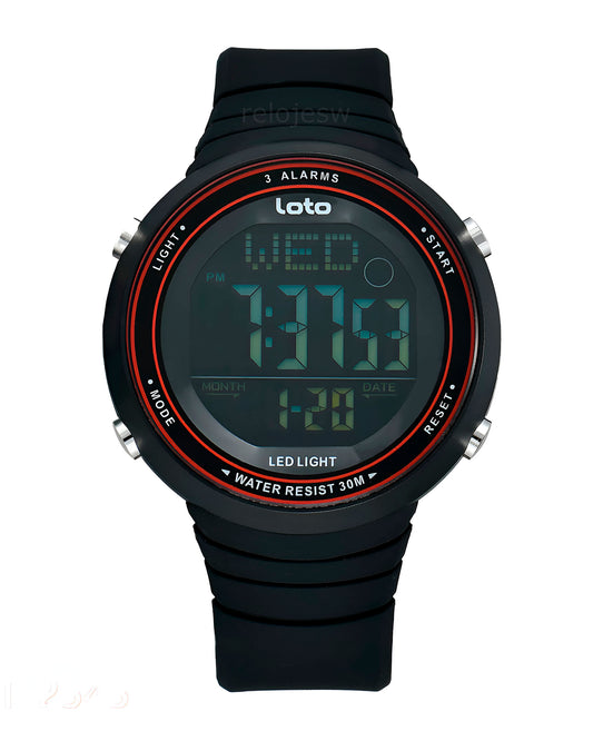 Reloj Loto Hombre Negro LT-2545-NERO