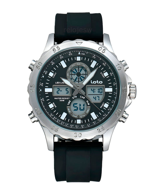 Reloj Loto Hombre Negro LT-2548-NEPL