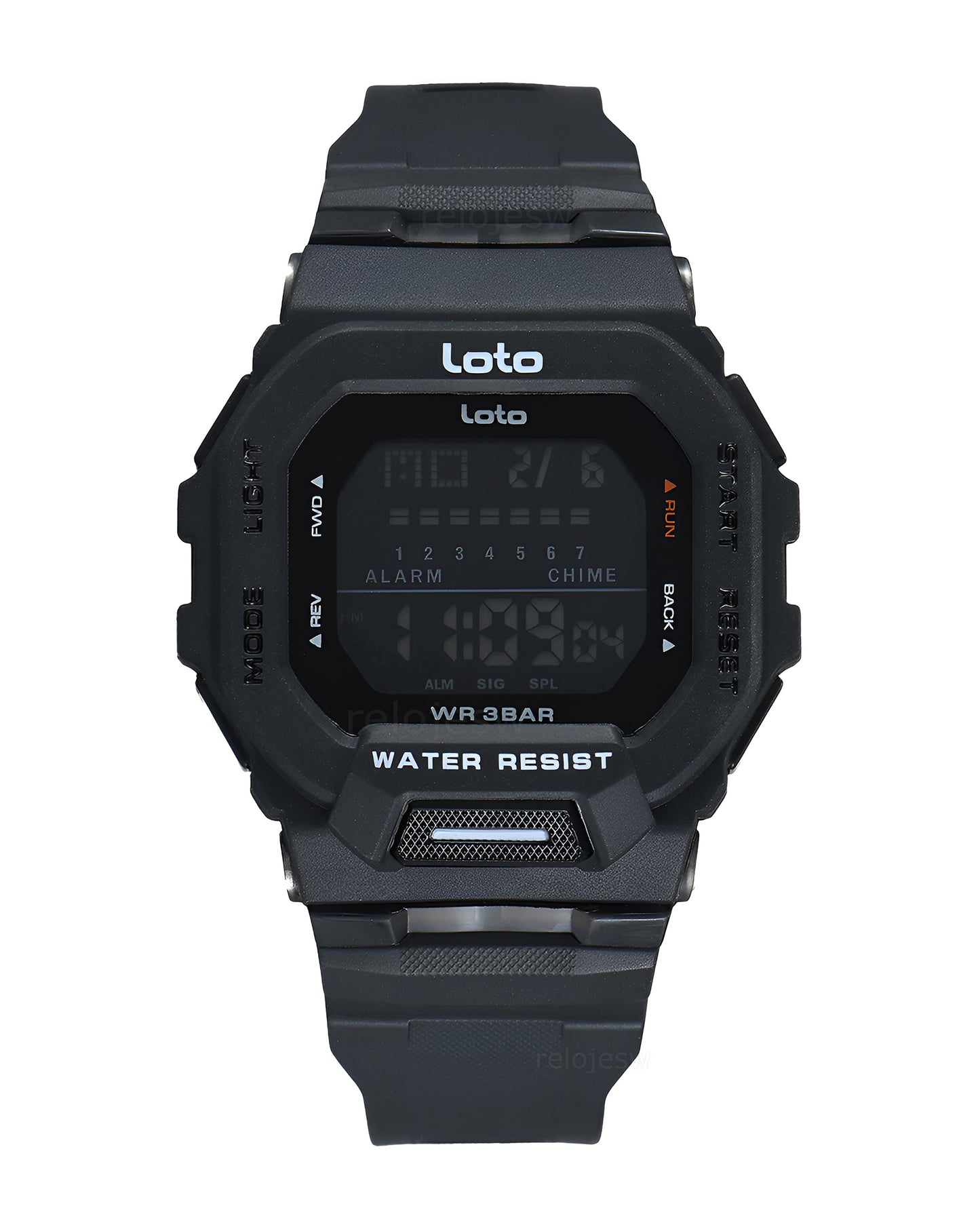 Reloj Loto Hombre Original Negro LT-2566-NENE