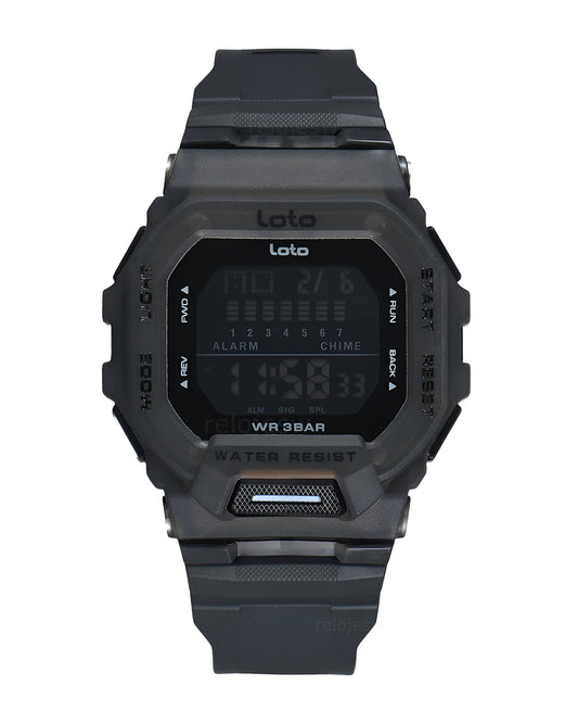 Reloj Loto Hombre Original Negro LT-2566-NETR