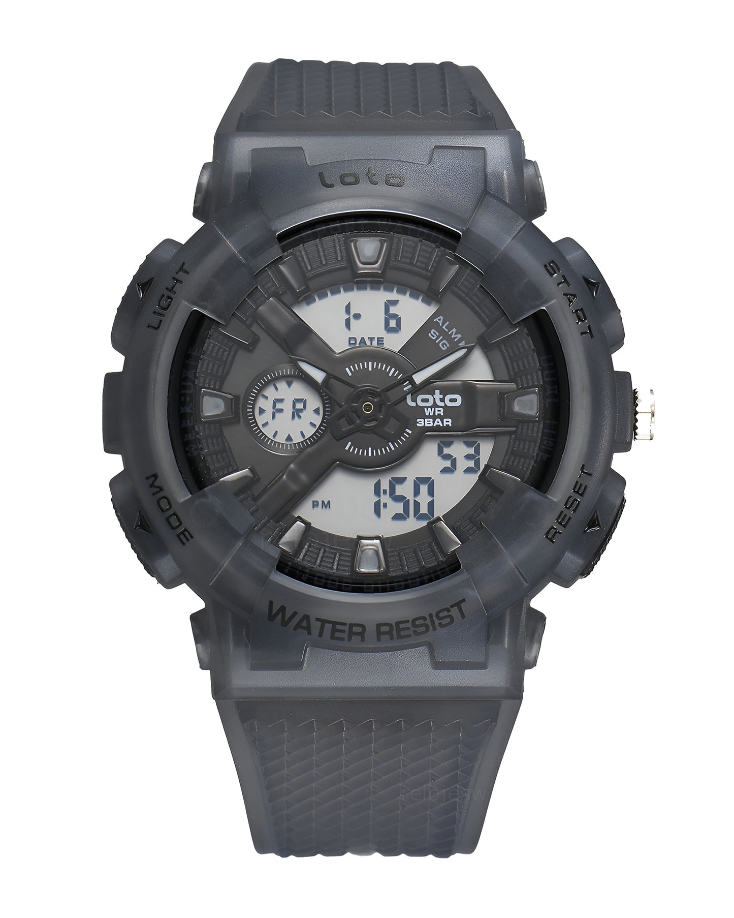 Reloj Loto Hombre Original Gris LT-2567-GRGR