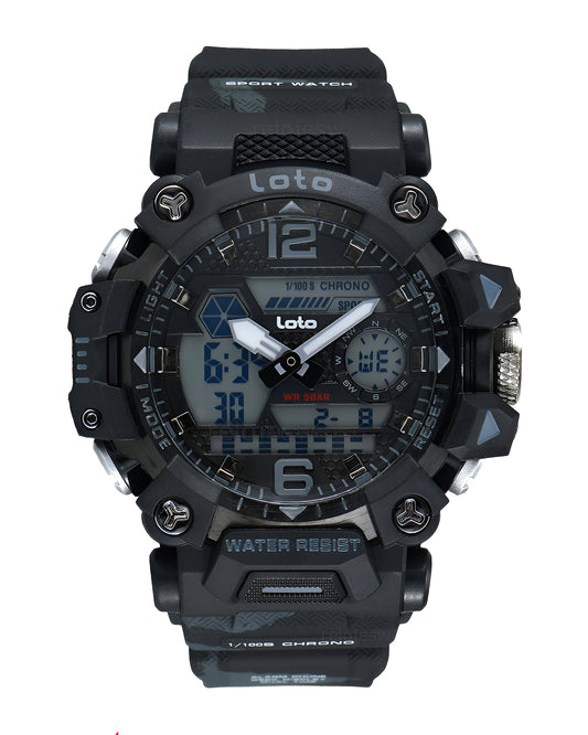 Reloj Loto Hombre Original Negro LT-2571-NENE