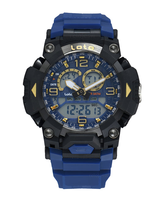 Reloj Loto Hombre Original Azul LT-2574-AZNE