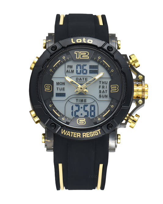 Reloj Loto Hombre Original Negro LT-2578-NEAM
