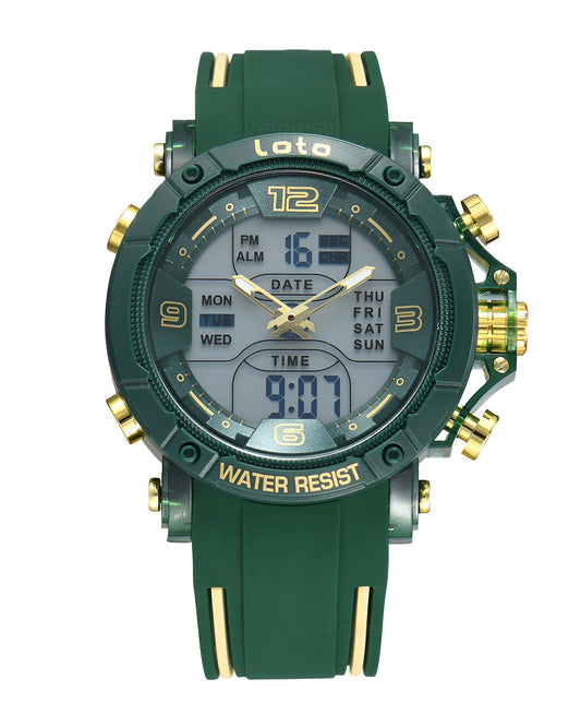 Reloj Loto Hombre Original Verde LT-2578-VEAM