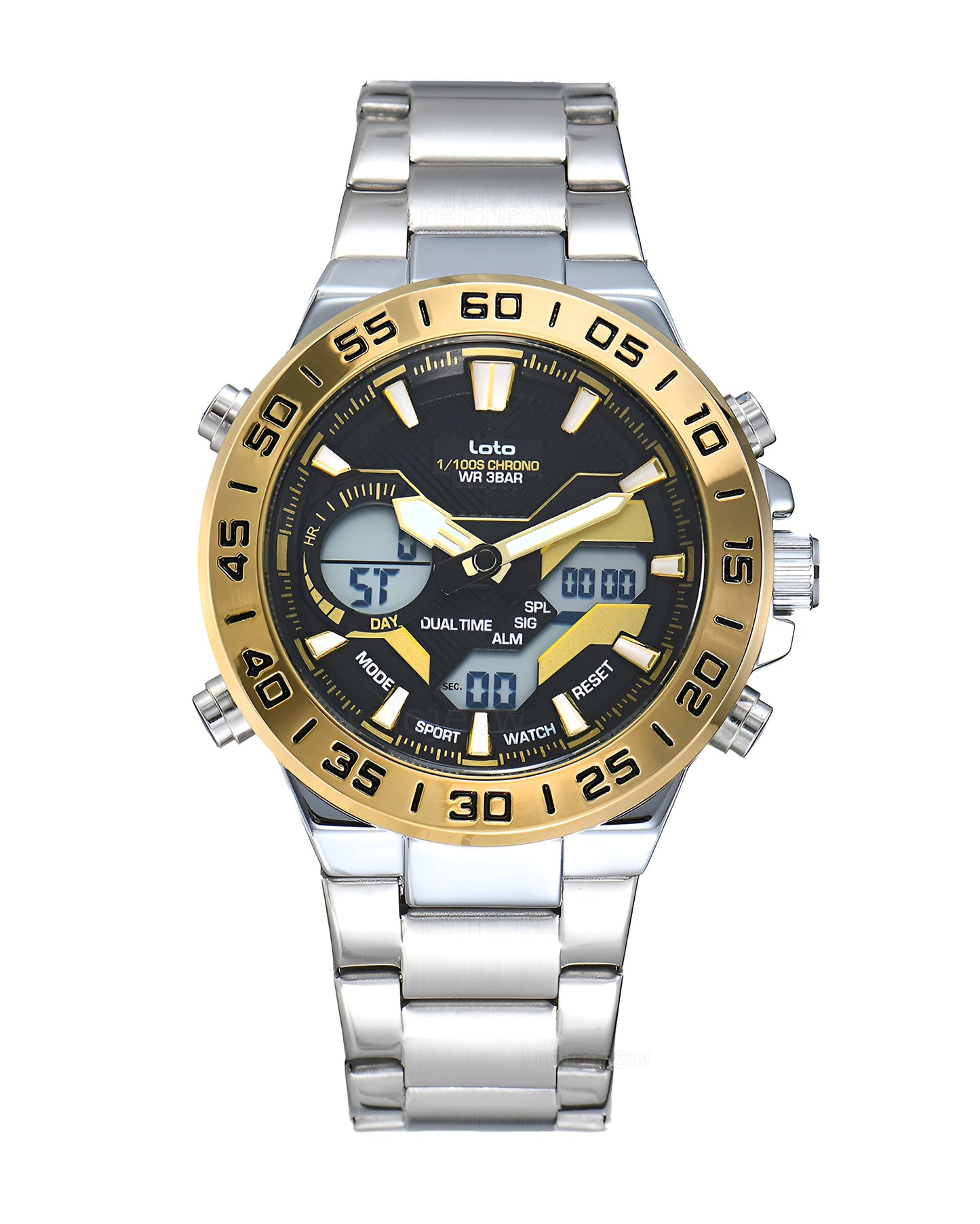 Reloj Loto Hombre Original Plateado LT-2579-PLDO