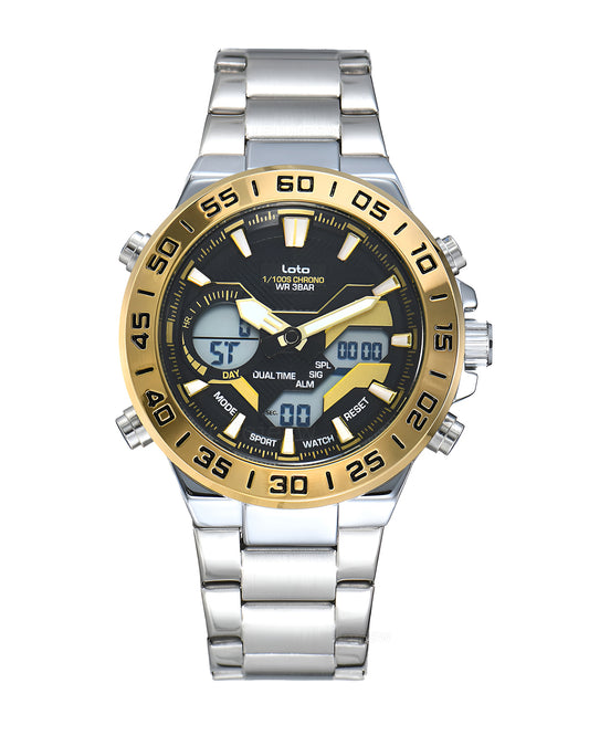 Reloj Loto Hombre Original Plateado LT-2579-PLDO