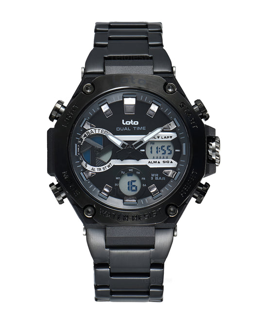 Reloj Loto Hombre Original Negro LT-2580-NENE