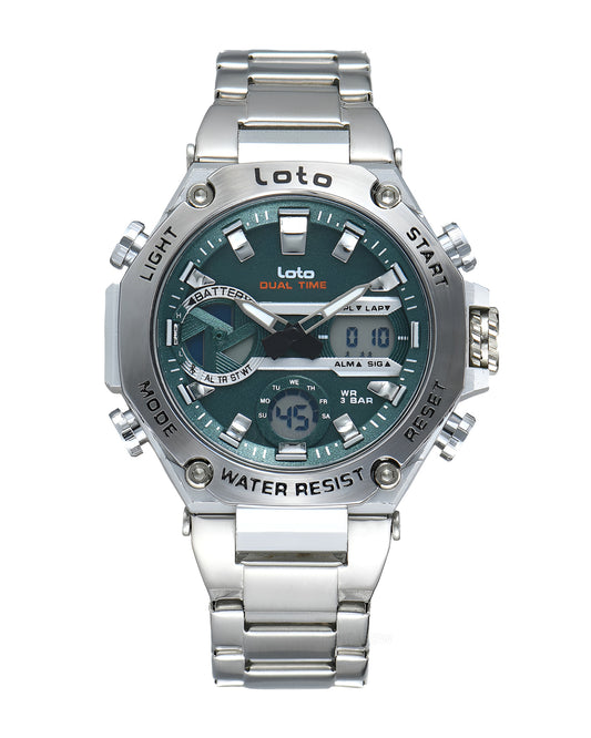 Reloj Loto Hombre Original Plateado LT-2580-PLVE