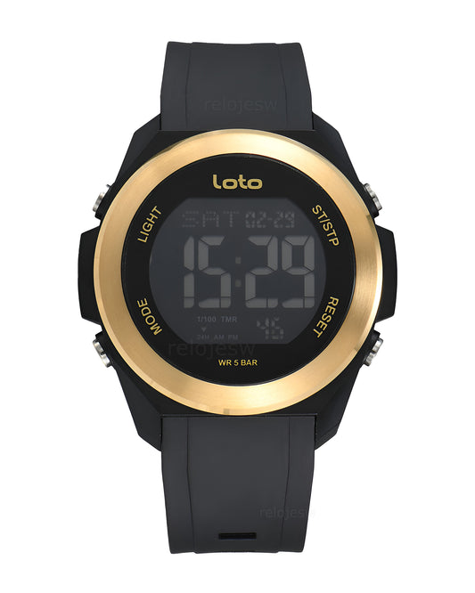 Reloj Loto Unisex Original Negro LT-2594-NEDO