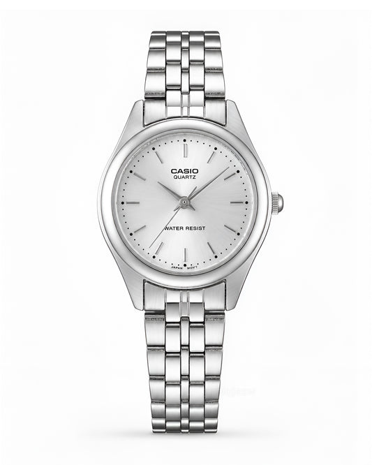 Reloj Casio Original Mujer Plateado LTP-1129A-7AR