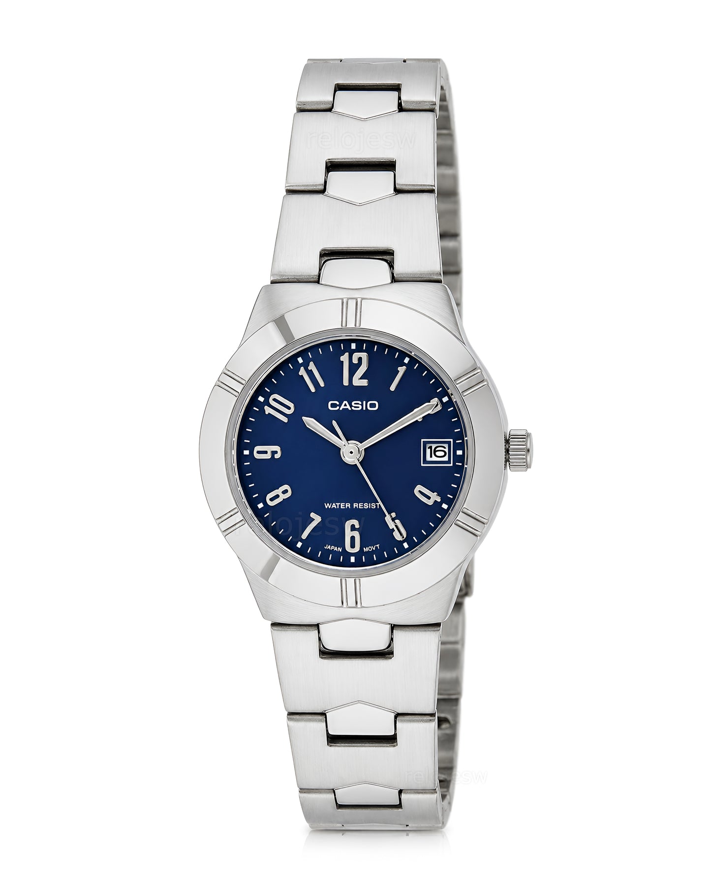 Reloj Casio Original Mujer Plateado LTP-1241D-2A2