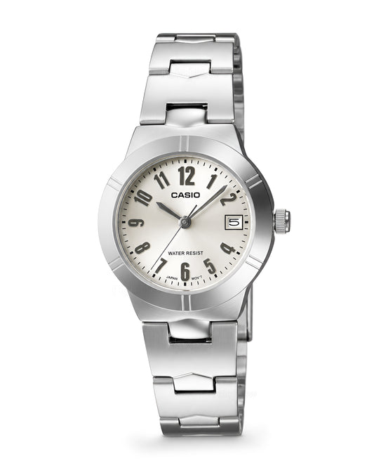 Reloj Casio Original Mujer Plateado LTP-1241D-7A2