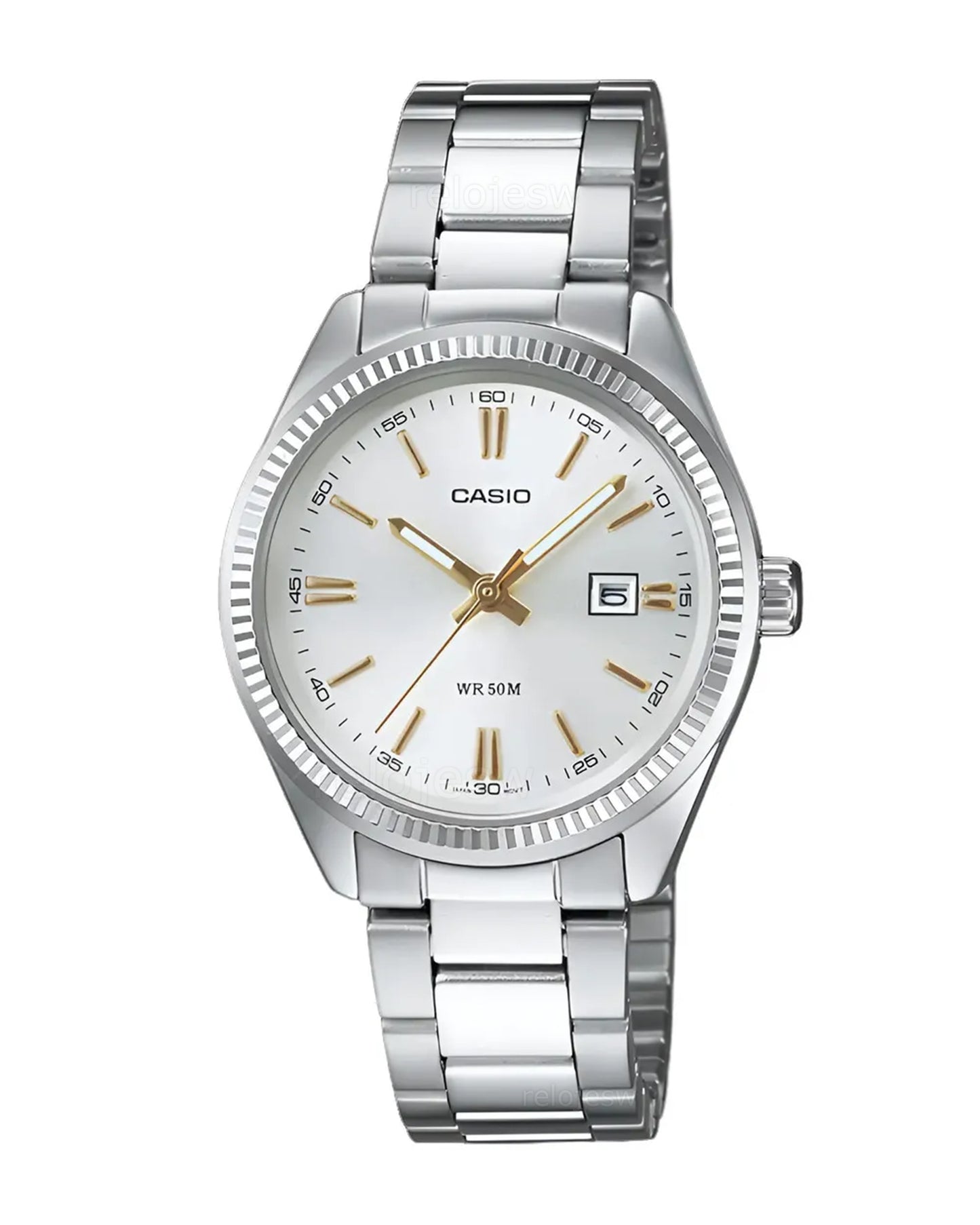 Reloj Casio Mujer Original Plateado LTP-1302D-7A2V