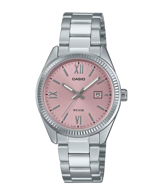 Reloj Casio Mujer Original Plateado LTP-1302DD-4A1V