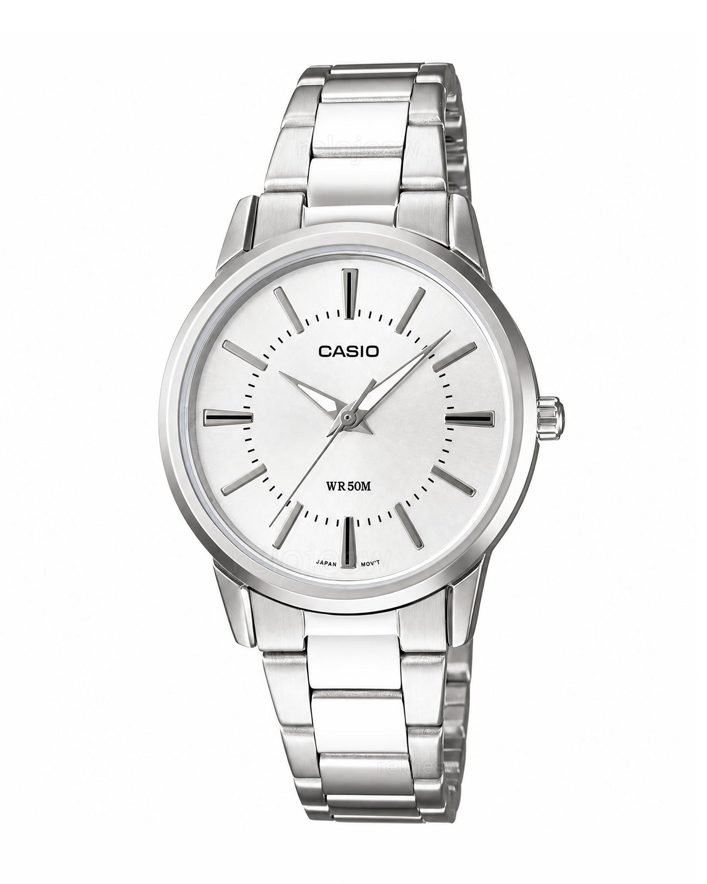 Reloj Casio Mujer Original Plateado LTP-1303D-7AV
