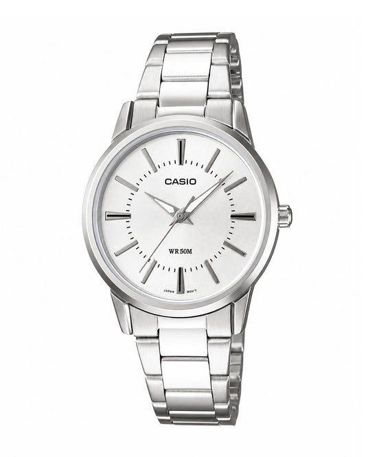 Reloj Casio Mujer Original Plateado LTP-1303D-7AV