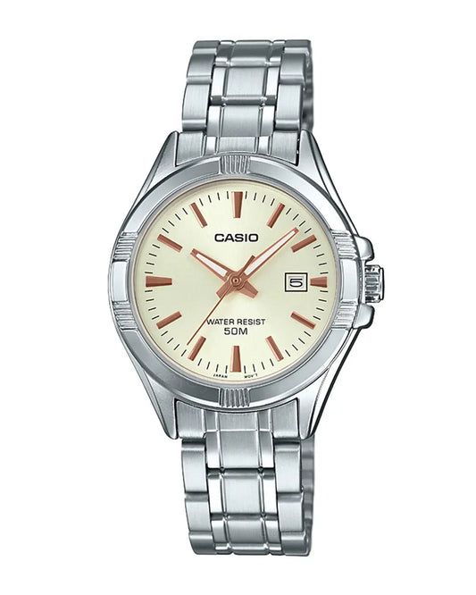 Reloj Casio Mujer Original Plateado LTP-1308D-9AV