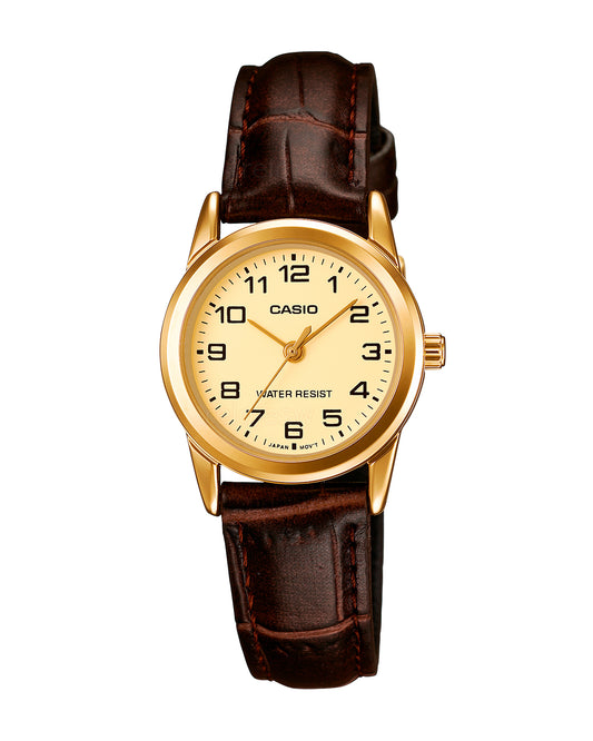 Reloj Casio Mujer Marrón LTP-V001GL-9B