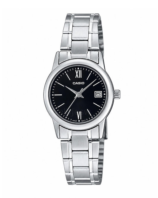 Reloj Casio Mujer Original Plateado LTP-V002D-1B3