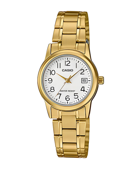 Reloj Casio Mujer Dorado LTP-V002G-7B