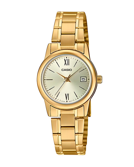 Reloj Casio Mujer Dorado LTP-V002G-9B3