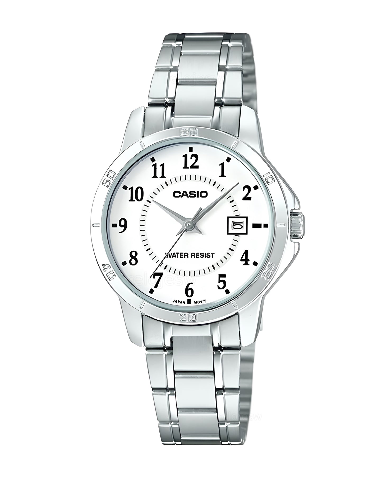Reloj Casio Original Mujer Plateado LTP-V004D-7B