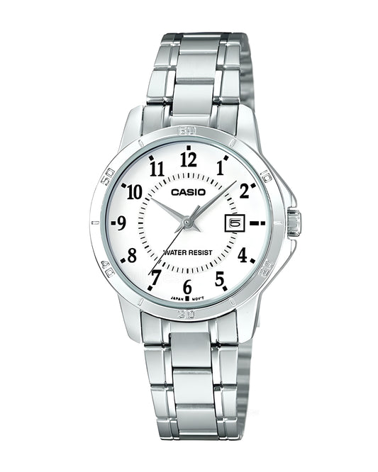 Reloj Casio Mujer Plateado LTP-V004D-7B
