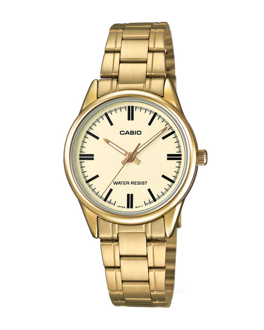 Reloj Casio Mujer Dorado LTP-V005G-9A