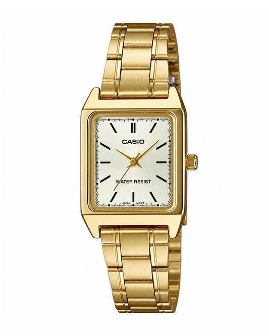 Reloj Casio Mujer Original Dorado LTP-V007G-9E