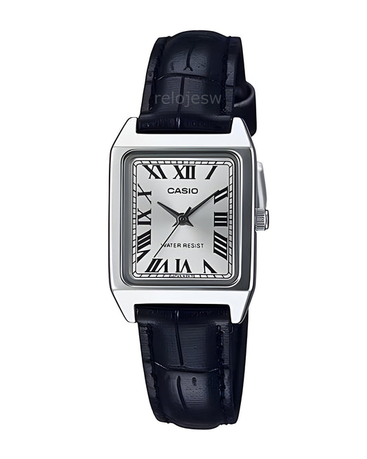 Reloj Casio Mujer Negro Plateado LTP-V007L-7B1