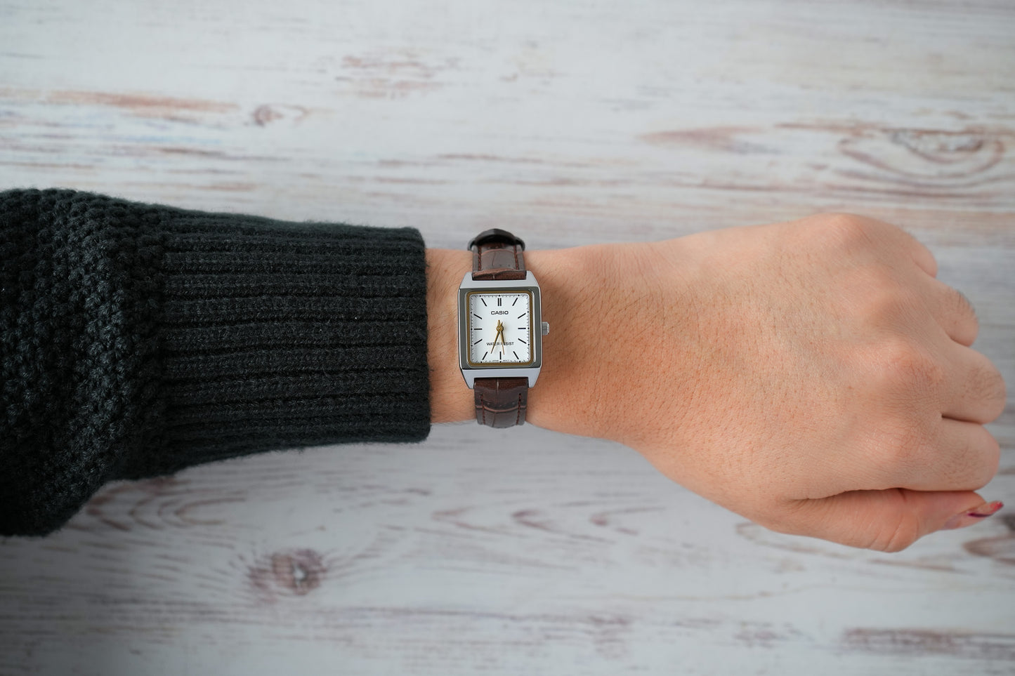 Reloj Casio Mujer Original Marrón LTP-V007L-7E2