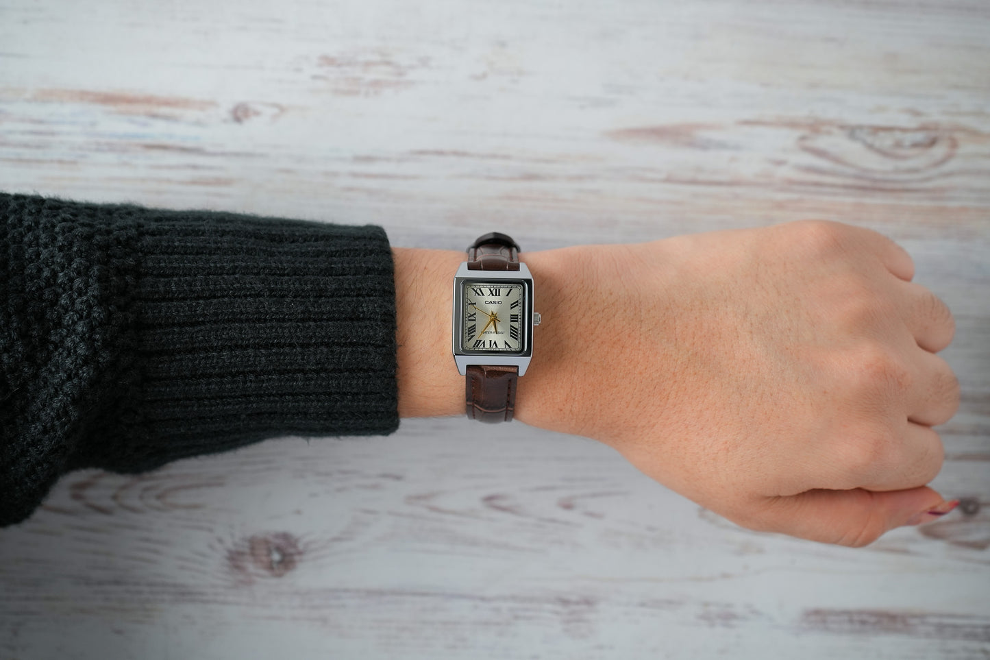 Reloj Casio Mujer Original Marrón LTP-V007L-9B