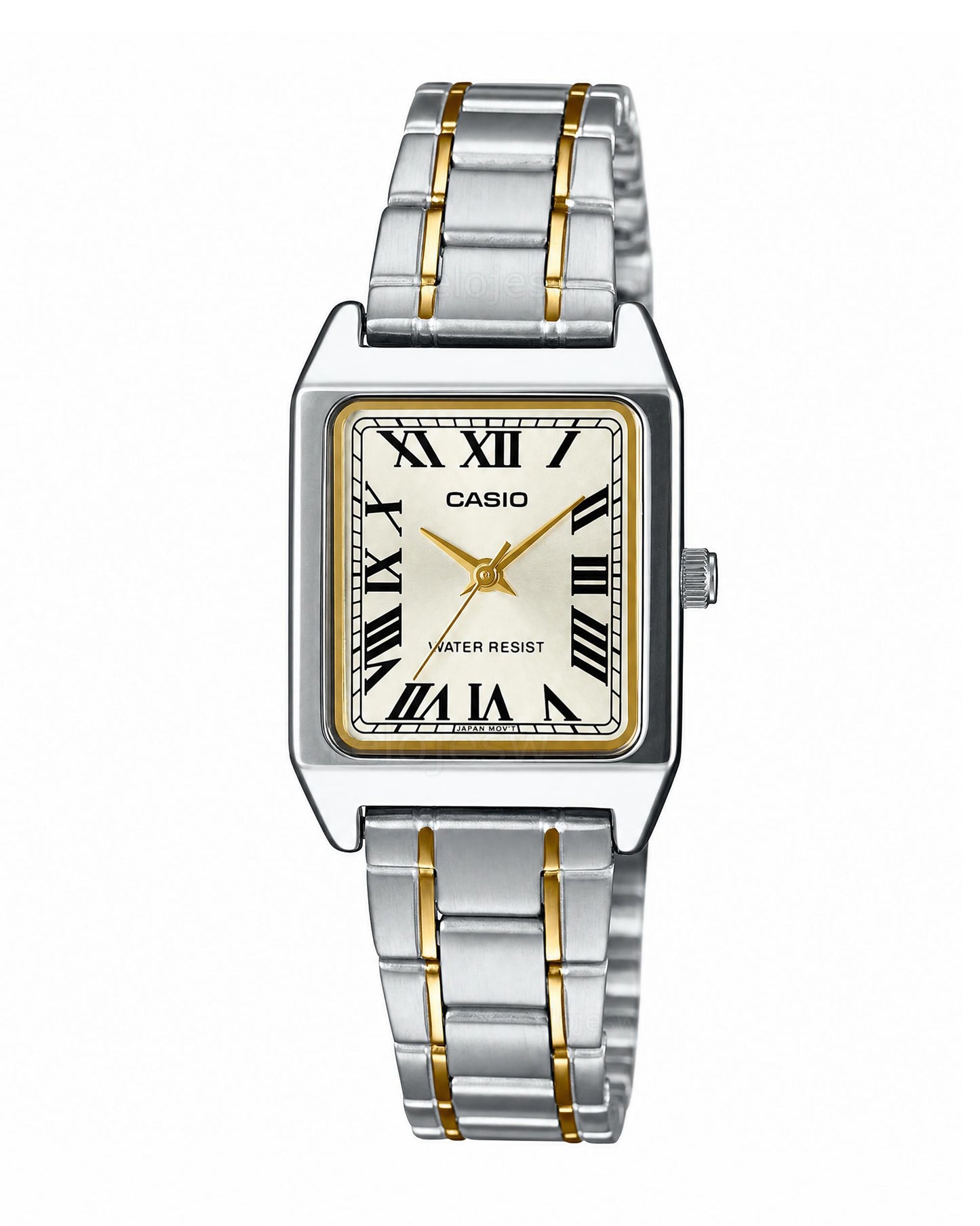 Reloj Casio Mujer Original Plateado y Dorado LTP-V007SG-9B