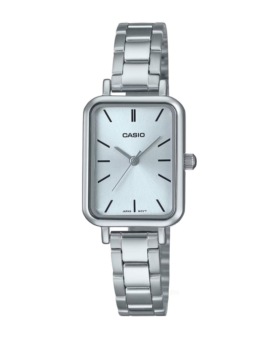 Reloj Casio Mujer Original Plateado LTP-V009D-2E
