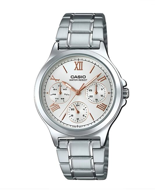 Reloj Casio Mujer Plateado LTP-V300D-7A2